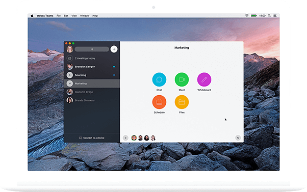 Bild: Webex Teams App