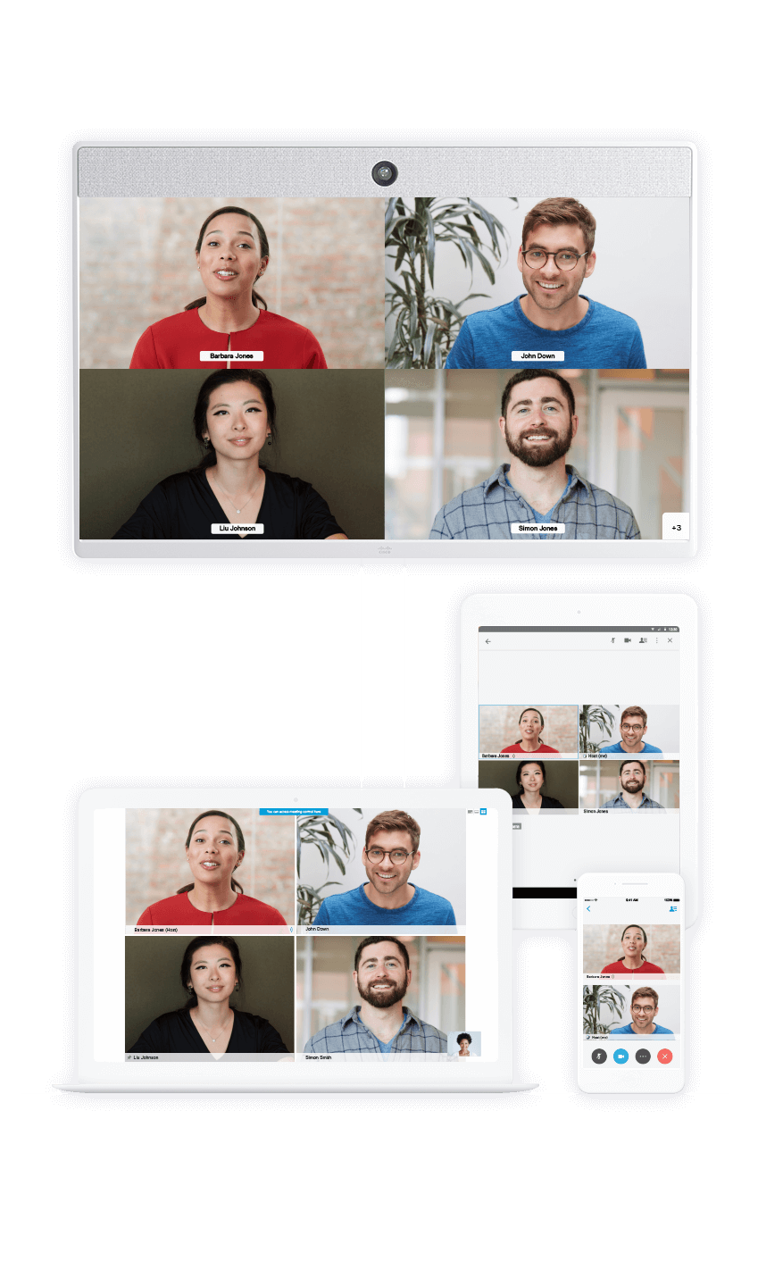 Vídeo de alta definición con Cisco Webex
