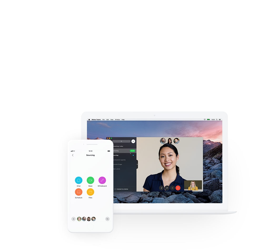 La aplicación Cisco Webex Teams en cualquier dispositivo