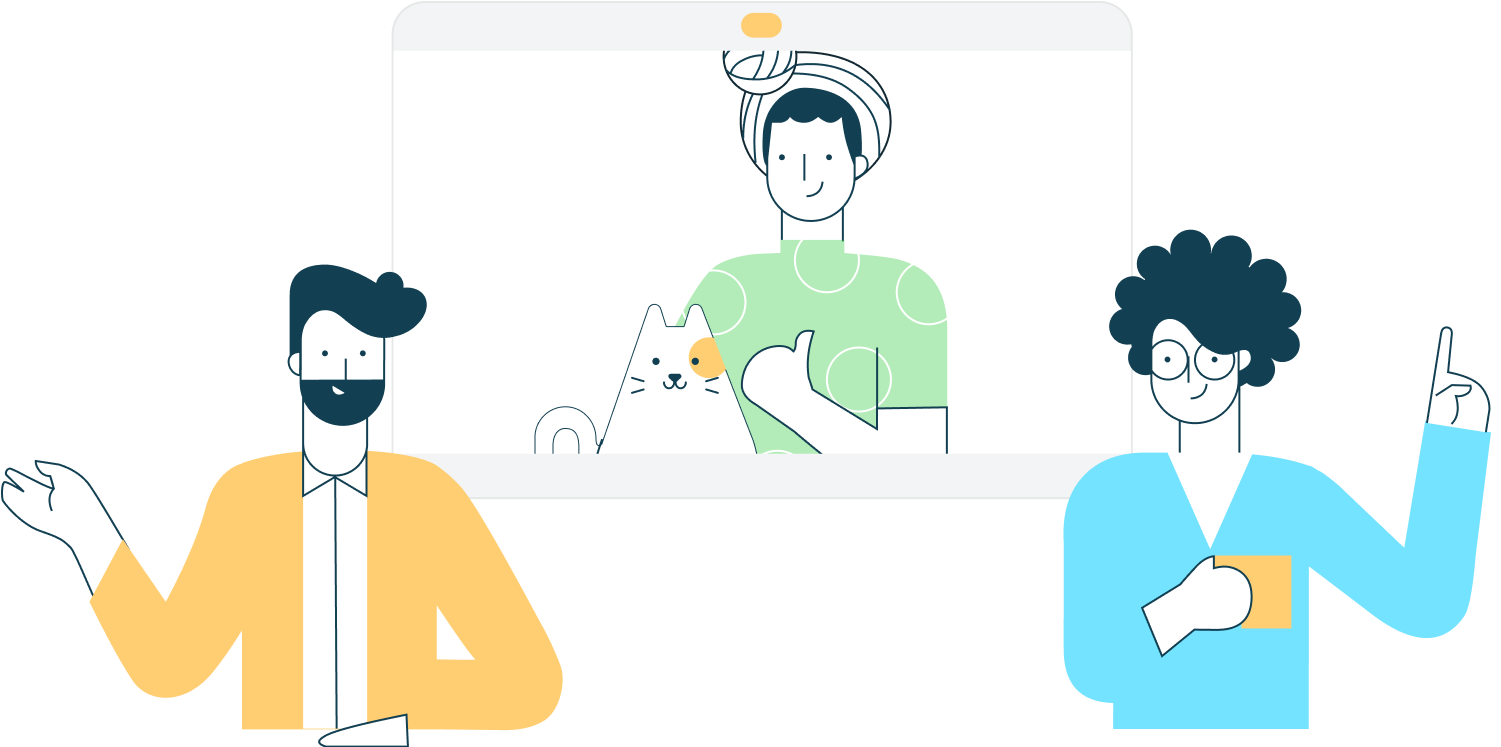Illustration of virtual assistant