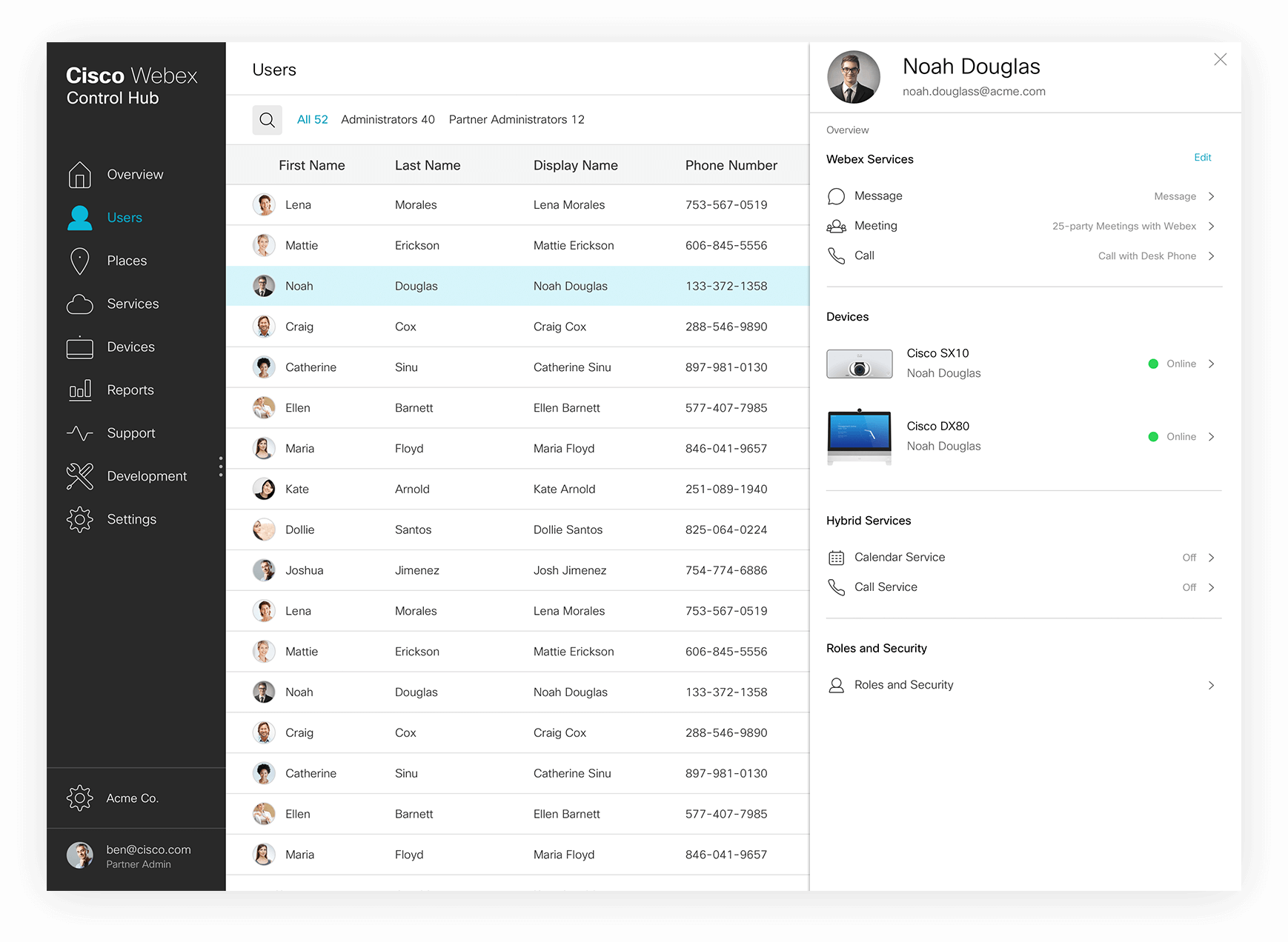 Cisco Webex Control Hub