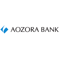 The Aozora Bank logo. A blue symbol next to the words Aozora Bank in black capital letters.