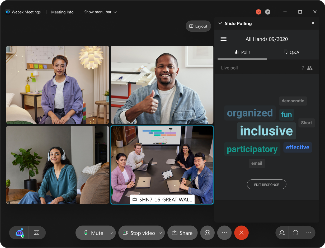 Example of Slido creating interactive experiences