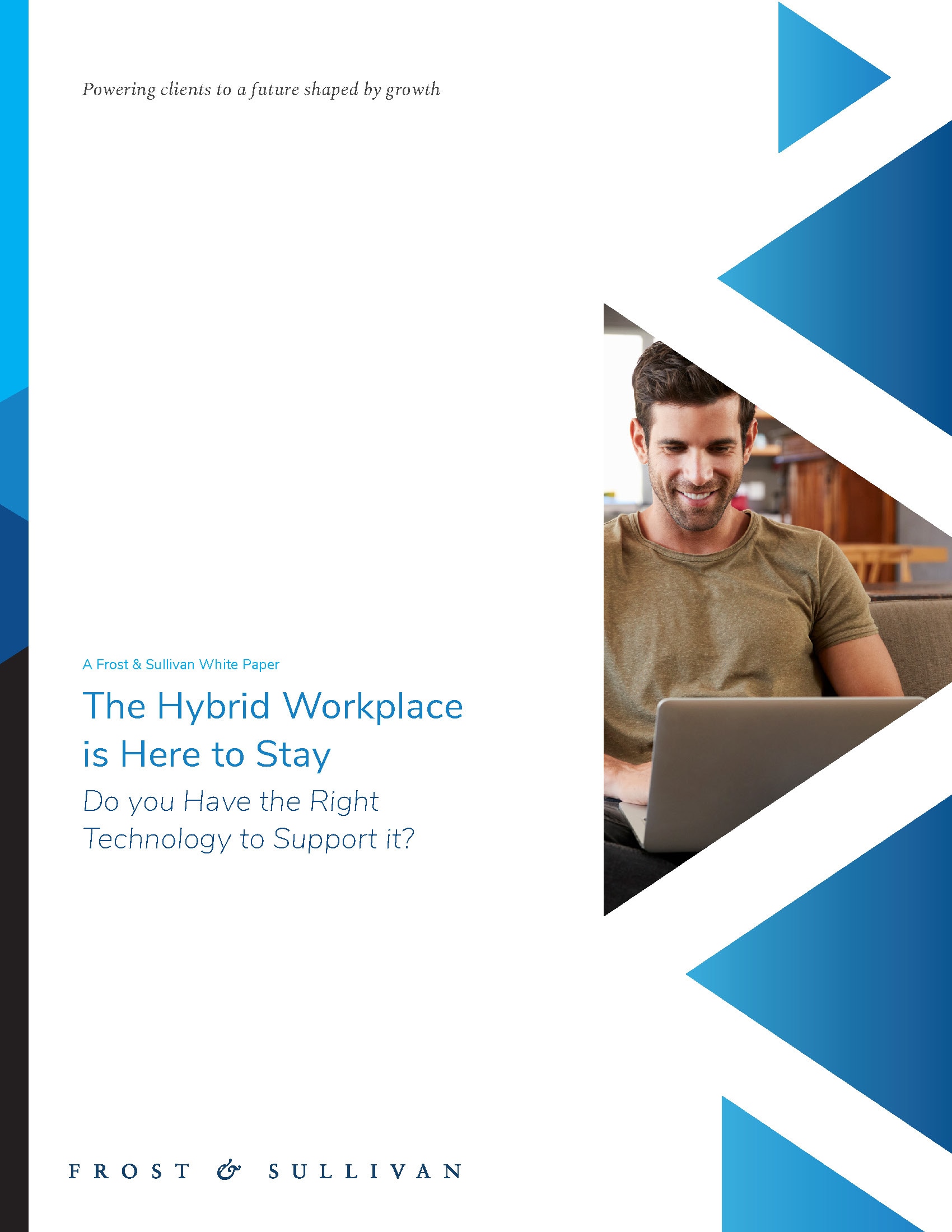 Cover of Frost & Sullivan Whitepaper: The Hybrid Workplace is Here to Stay