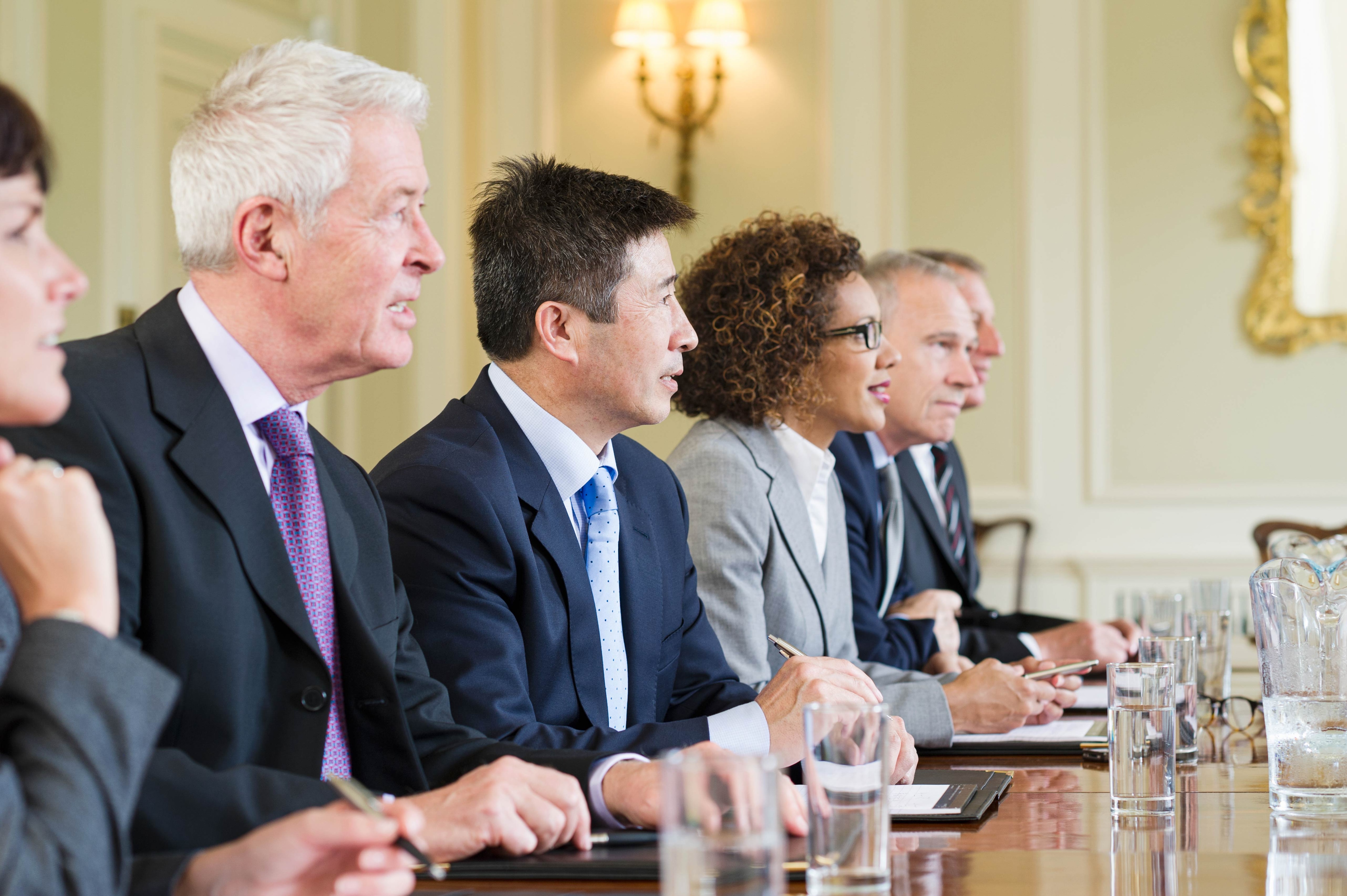 government reps at a conference