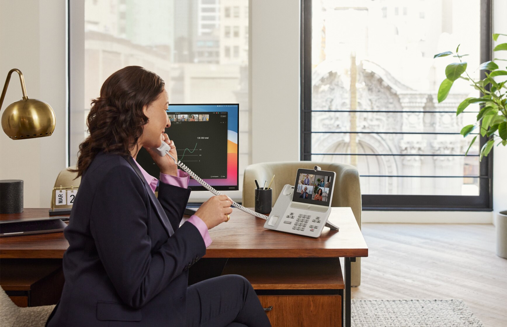 User enjoys the security of Webex Calling