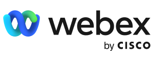 Webex by Cisco logo.