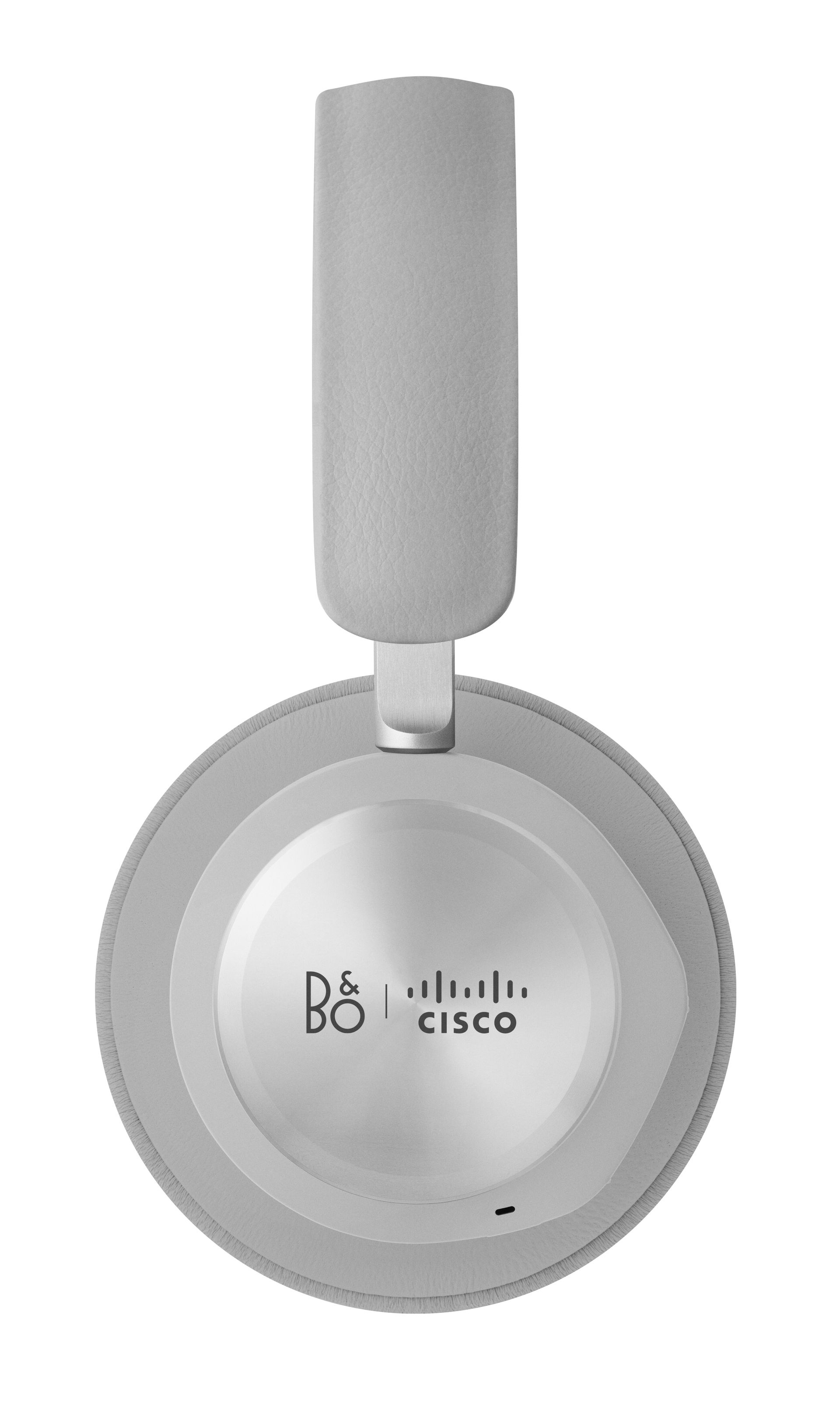 A side view of the Bang & Olufsen Cisco 980 headset. The Bang & Olufsen and Cisco logos are visible on the outside of the ear cup.
