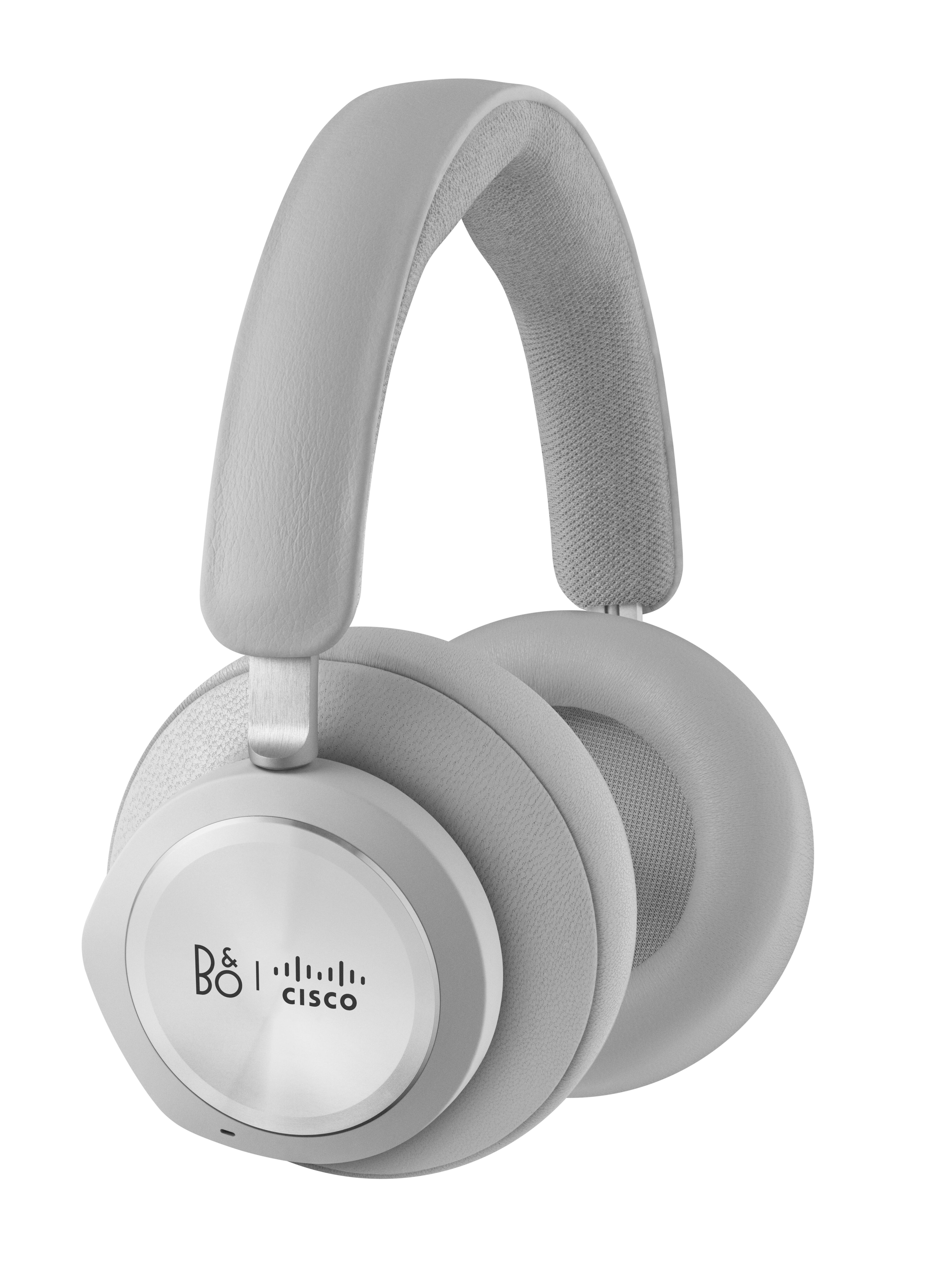 A side view of the Bang & Olufsen Cisco 980 headset. The Bang & Olufsen and Cisco logos are visible on the outside of the ear cup.