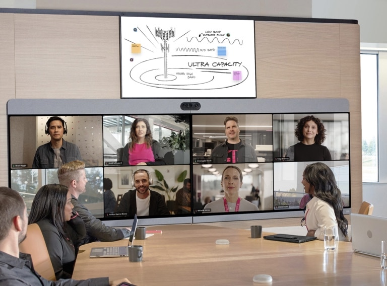 T-Mobile employees using Webex technology.